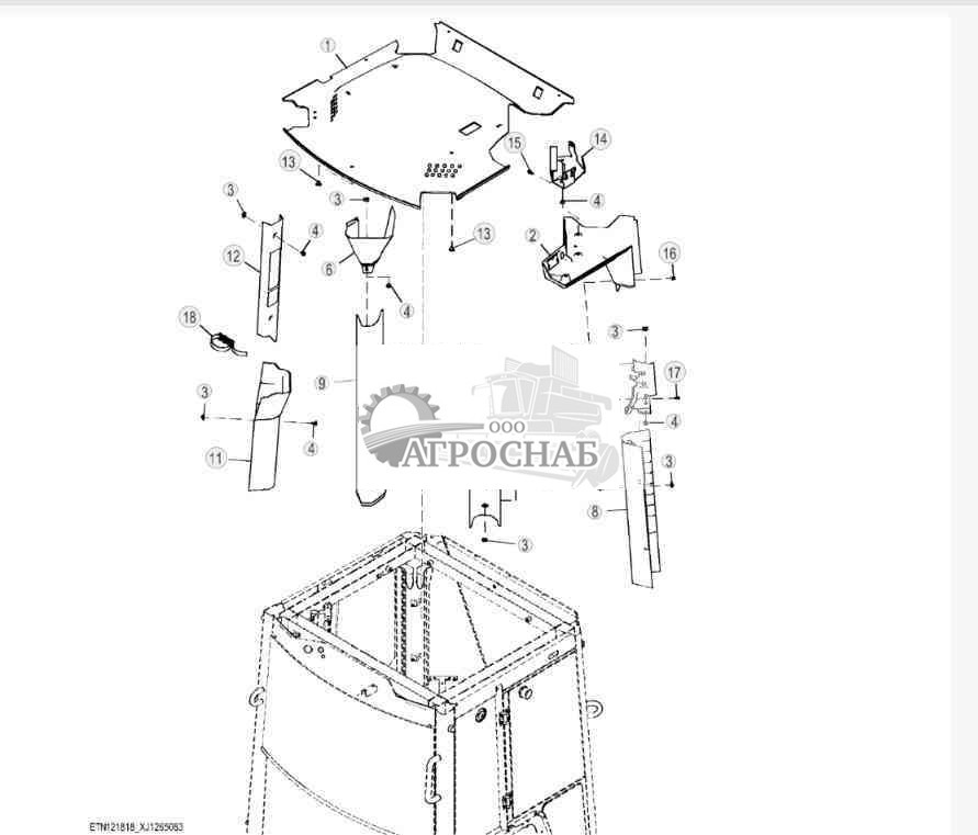 Покрытие кабины 